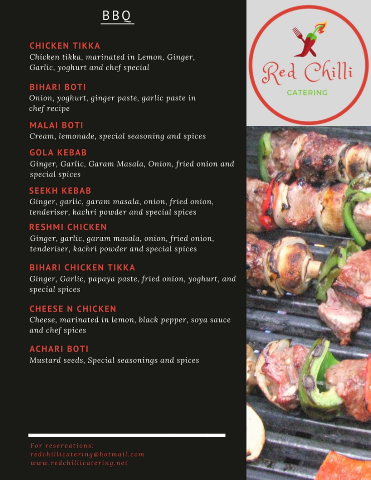 Red Chilli Menu with Different Photos 6